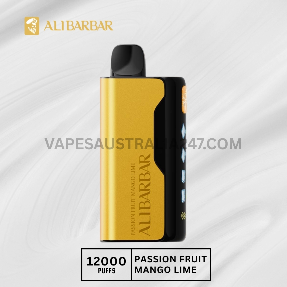 ALIBARBAR Ice Adjust 12000 Puffs Passion Fruit Mango Lime ALIBARBAR Ice Adjust 12000 Puffs Passion Fruit Mango Lime