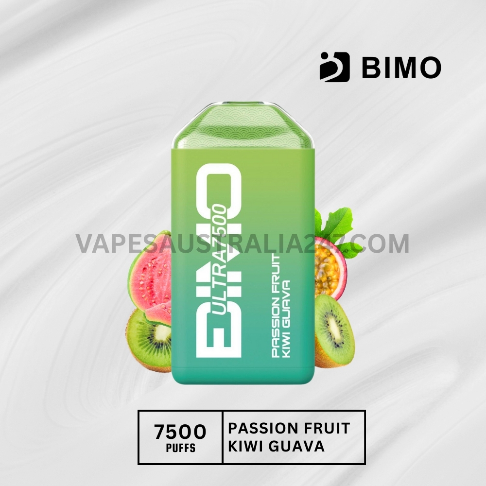 BIMO Ultra 7500 Puffs Passion Fruit Kiwi Guava BIMO Ultra 7500 Puffs Passion Fruit Kiwi Guava
