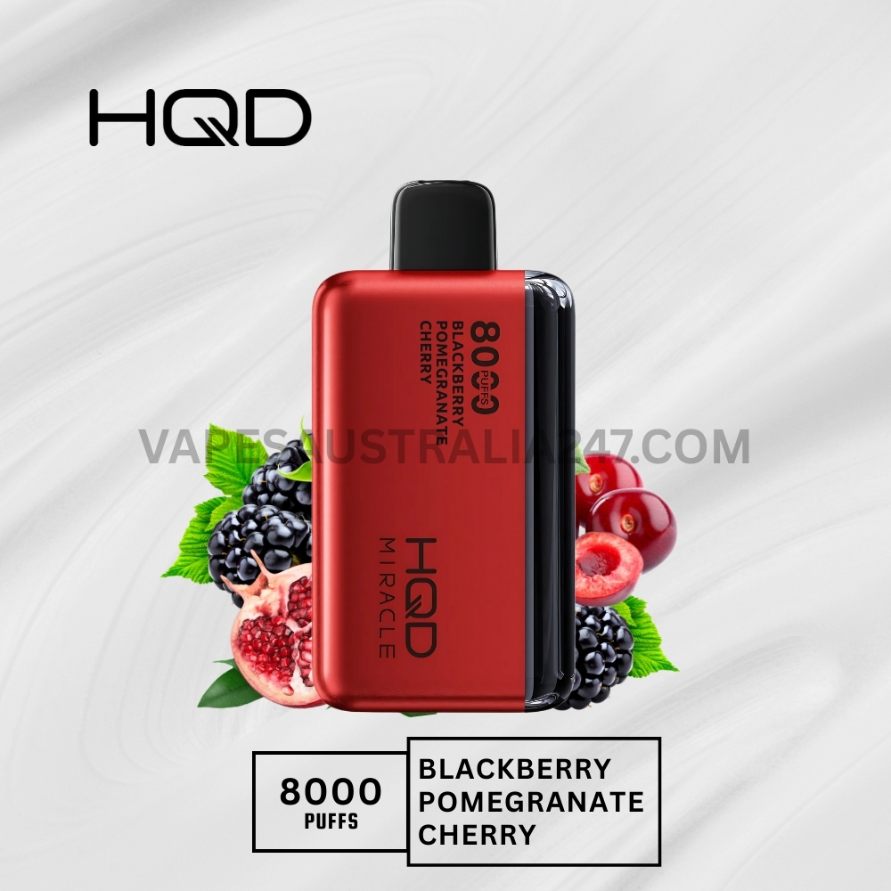 HQD Miracle 8000 Puffs Blackberry Pomegranate Cherry HQD Miracle 8000 Puffs Blackberry Pomegranate Cherry