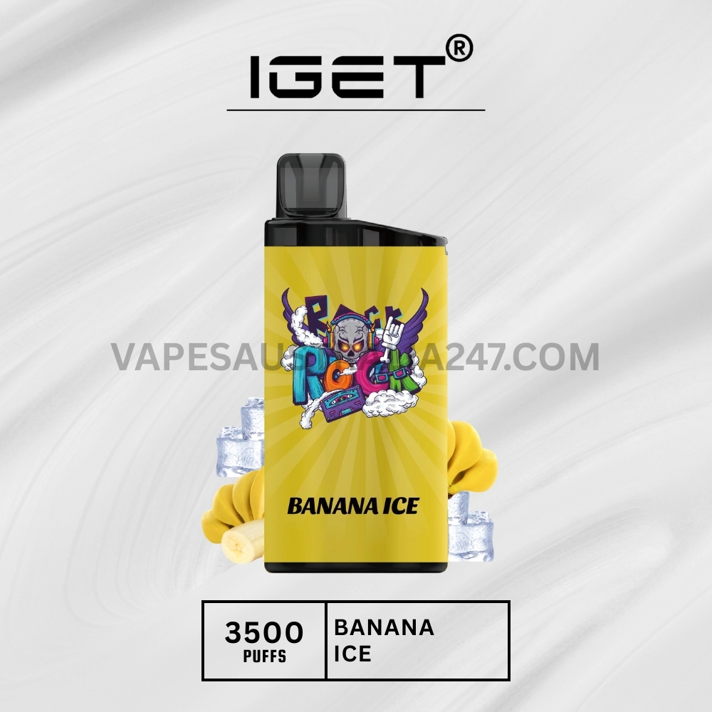 IGET Bar 3500 Puffs Banana Ice IGET Bar 3500 Puffs Banana Ice
