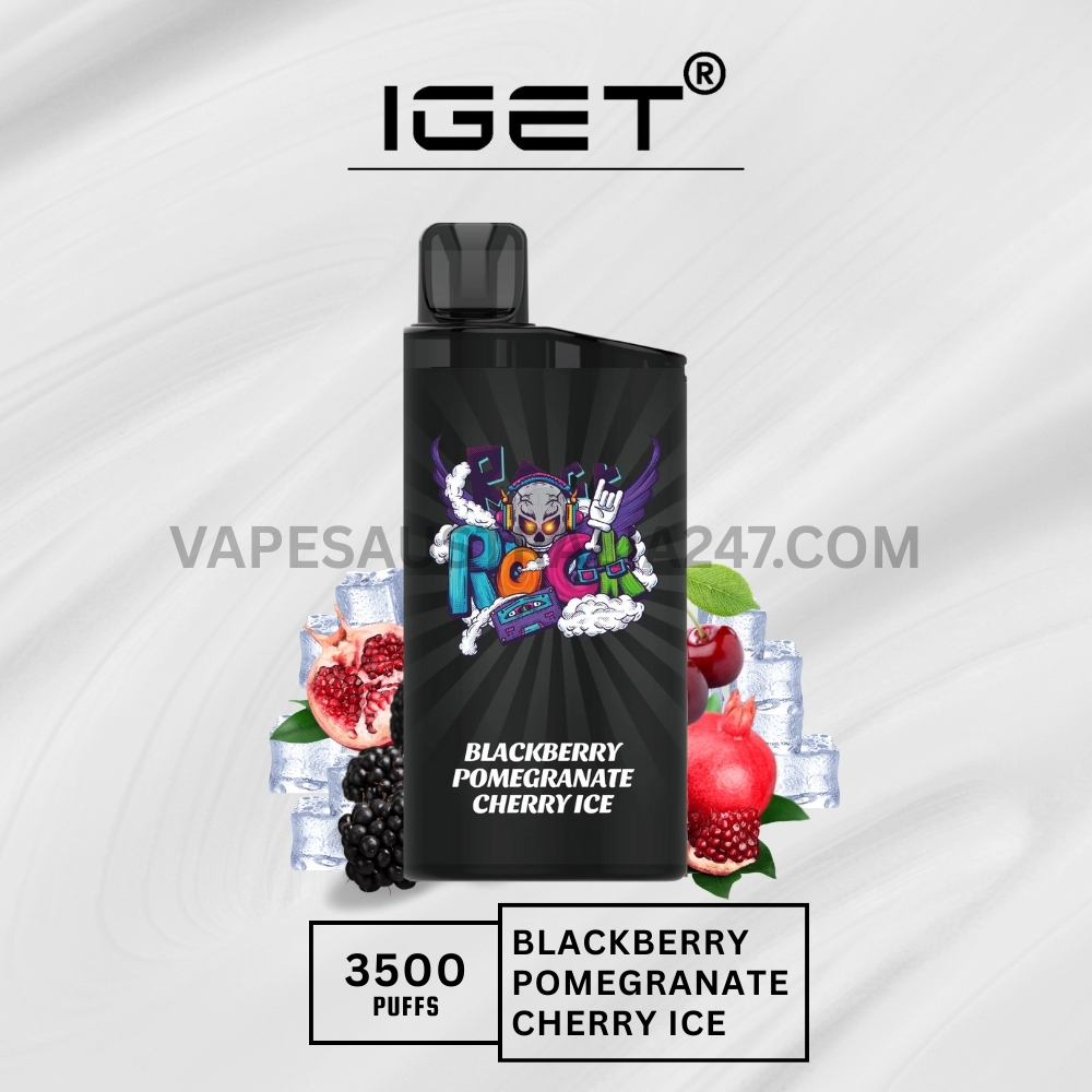 IGET Bar 3500 Puffs Blackberry Pomegranate Cherry Ice IGET Bar 3500 Puffs Blackberry Pomegranate Cherry Ice