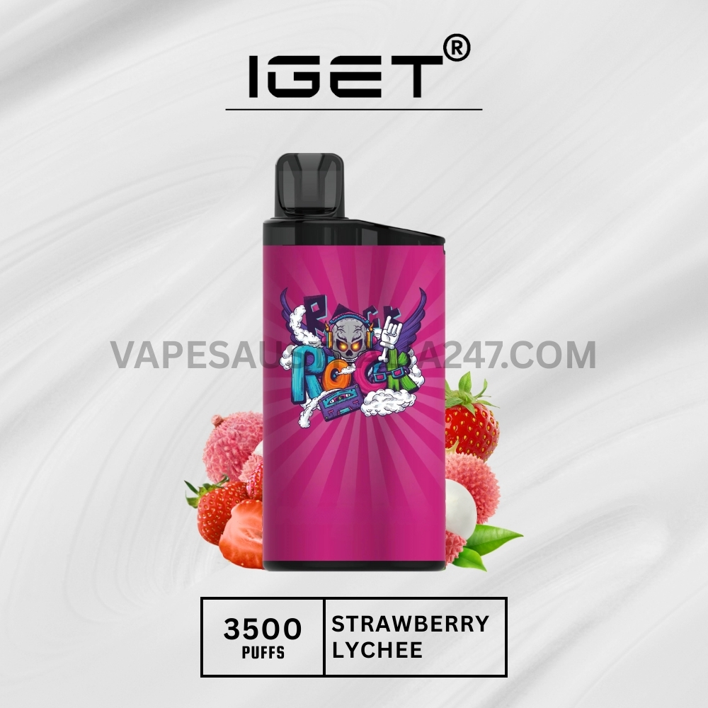 IGET Bar 3500 Puffs Strawberry Lychee IGET Bar 3500 Puffs Strawberry Lychee