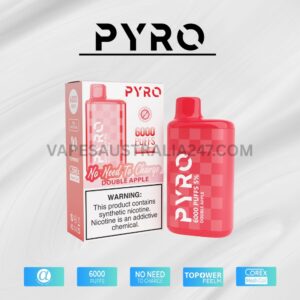 PYRO Vape 6000 Puffs 5% Double Apple