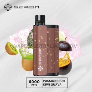 SEREIN Hunter 6000 Puffs Passionfruit Kiwi Guava