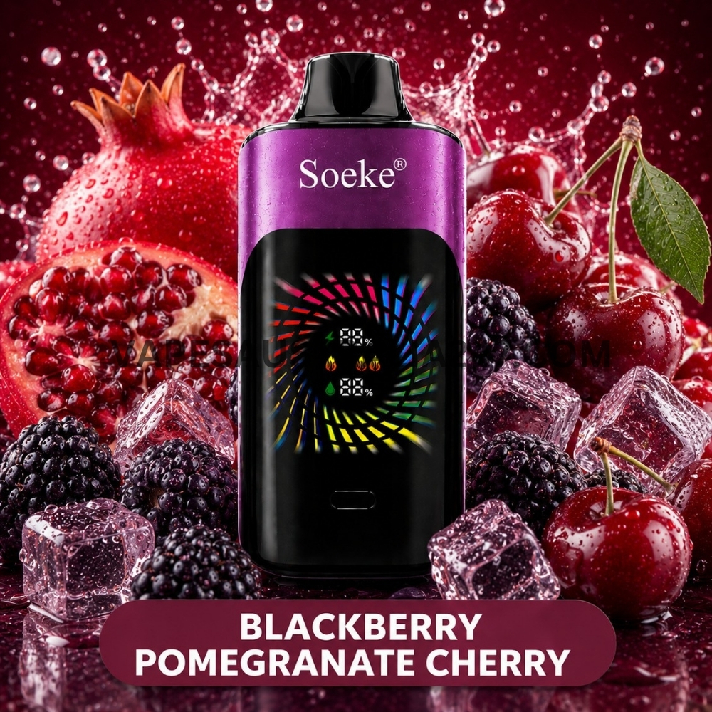SOEKE S9 28000 Puffs Blackberry Pomegranate Cherry SOEKE S9 28000 Puffs Blackberry Pomegranate Cherry