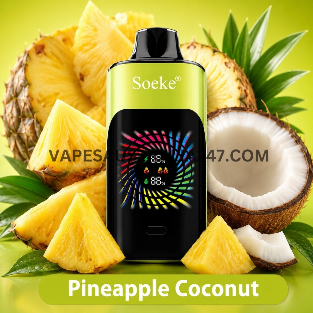 SOEKE S9 28000 Puffs Pineapple Coconut SOEKE S9 28000 Puffs Pineapple Coconut
